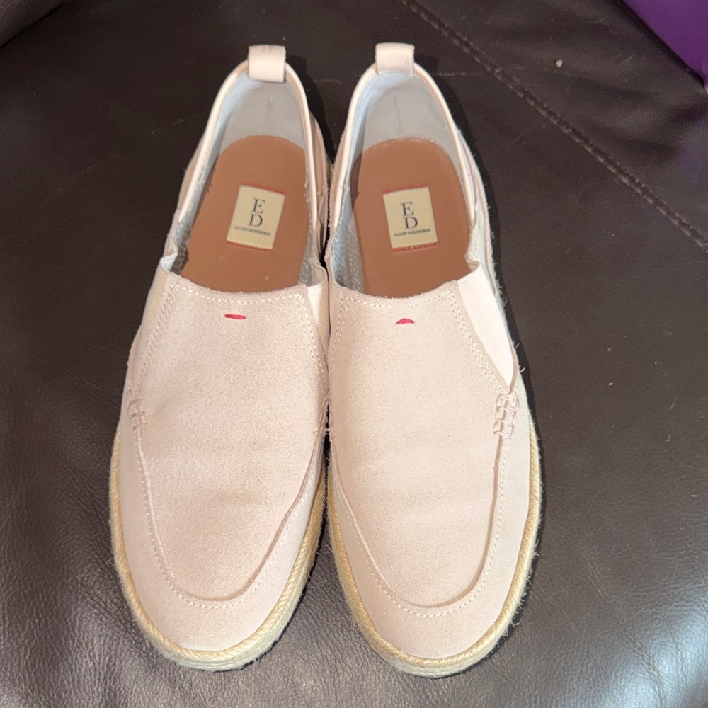 Ellen DeGeneres Women's Espadrille Slip-Ons in Light Pink